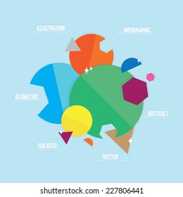 Abstract geometric infographic vector illustration
