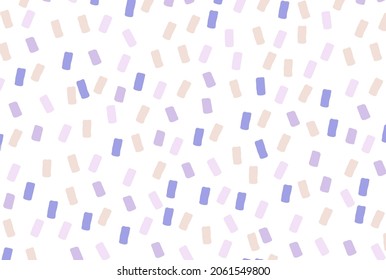 Abstract Geometric Irregular Vector Patterns with Squares.Blue, Brown, Pale Green and Beige Brush Spots on a White and black Background. Simple confetti coloured pattern. 