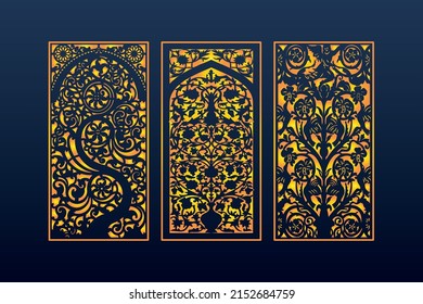 Resumen Fondo geométrico islámico Decorativo Ornamento árabe patrón sin foco