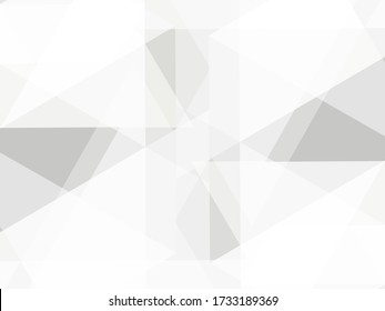 Abstract geometric or isometric gray polygon or low poly vector technology business concept background. EPS10 illustration style design.