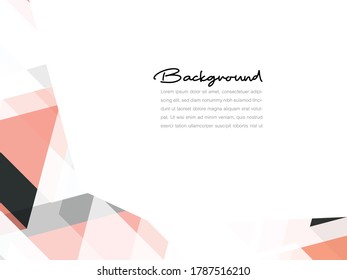 Abstrakter geometrischer oder isometrischer Polygon oder Low-Poly-Vektortechnologie Business Concept Hintergrund. EPS10 Illustrationsdesign.