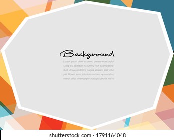 Abstract geometric or isometric polygon or low poly vector technology business concept background. EPS10 illustration style design.