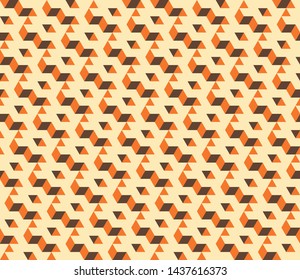 Abstract geometric isometric seamless pattern background. Graphic design element template can be used for backdrop, wallpaper, publication, print, texture, textile, vector illustration
