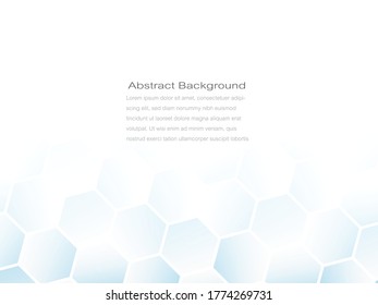 Abstract geometric or isometric tile honeycomb texture white and gray polygon or low poly vector technology concept background. EPS10 illustration style design.