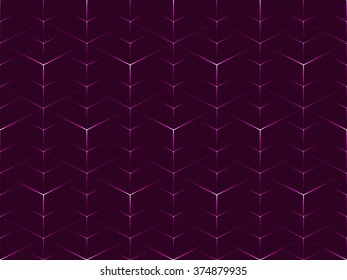 Abstract geometric isometric vector seamless pattern background