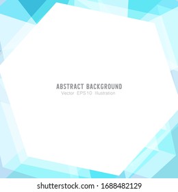 Abstrakte geometrische oder isometrische weiße und blaue Polygon oder Low-Poly-Vektorillustration-Technologie Business Concept Hintergrund. EPS10 Illustrationsdesign.