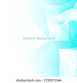 Abstrakte geometrische oder isometrische weiße und blaue Polygon oder Low-Poly-Vektortechnologie Business Concept Hintergrund. EPS10 Illustrationsdesign.