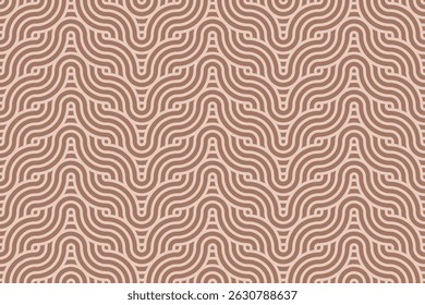 Abstract geometric japanese overlapping circles  and waves pattern