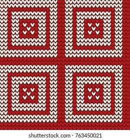 
Abstract geometric knitted pattern. Squares. For background, design, decoration, fabrics, paper.