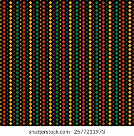 Abstract Geometric Kwanzaa Pattern Background