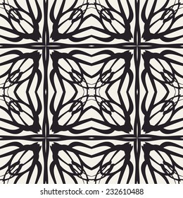 abstract geometric lace vector seamless pattern. retro pattern
