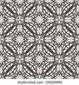 abstract geometric lace vector seamless pattern. retro pattern