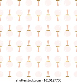 Abstract geometric lamp post seamless repeat pattern