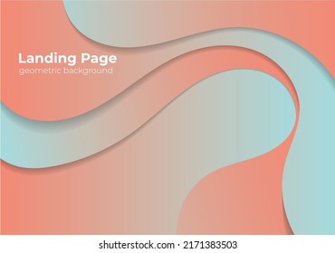 fondo abstracto de la página de aterrizaje geométrica