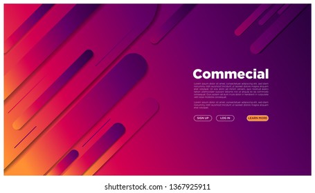 Abstract geometric landing page colorful futuristic graphic space your text here_rounded abstract