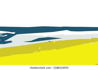 Abstract geometric landscape with a place for text. Vector illustration