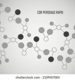 Abstract geometric lattice, molecules on same chain. Beautiful set of molecular lattice. Vector composition for design