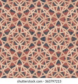 Abstract geometric lattice pattern seamless vector background tile 