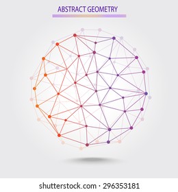Abstract geometric lattice, the scope of molecules, the molecule