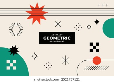 Abstract geometric layout background design