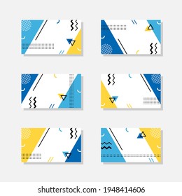 Abstract geometric layout background, template set, space for text - Vector illustration, design for banner, flyer, business card, cover