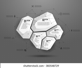 Abstract geometric layout for presentation