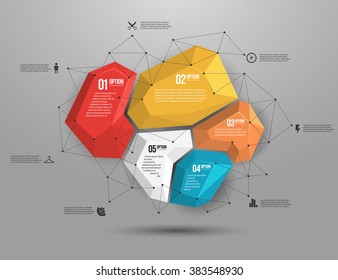 Abstract geometric layout for presentation