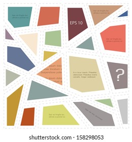 Abstract geometric layout. Vector EPS