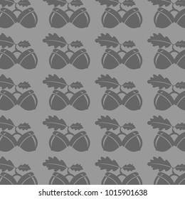 Abstract geometric leaves acorn pattern