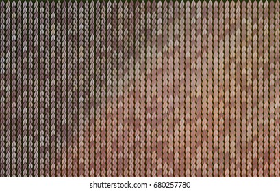 Abstract geometric leaves drawing pattern, colorful & artistic for graphic design, catalog, textile or texture printing & background. Style of mosaic or tile. Vector illustration graphic.