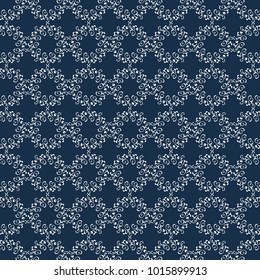 Abstract geometric leaves pattern