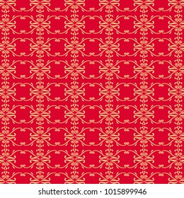 Abstract geometric leaves pattern