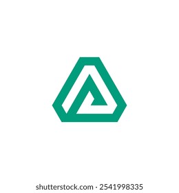 Abstract Geometric Letter A Logo design vector template