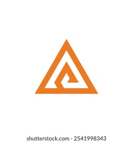 Abstract Geometric Letter A Logo design vector template