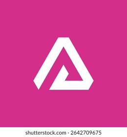 Abstract Geometric Letter A Logo design vector template