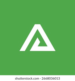 Plantilla de Vector de diseño de logotipo de letra A geométrica Abstractas