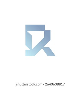 Abstract Geometric Letter R Logo