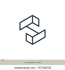 Abstract Geometric Letter S Icon Vector Logo Template Illustration Design. Vector EPS 10.