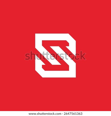 Abstract Geometric Letter S Logo design vector template