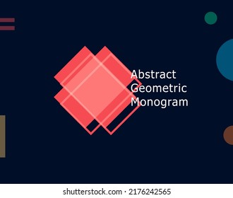 Abstract geometric letter X graphic concept. Color unusual shape for logo and monogram design template. Bauhaus or Memphis style geometric symbol. Vector illustration.