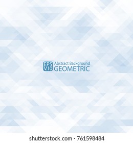 Abstract geometric  light blue  background of triangles. Vector. For printing, Internet, packaging, design