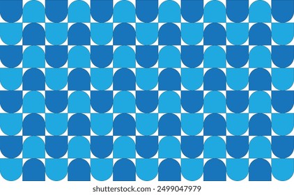 Abstract Geometric light blue and dark blue color pattern Vector Illustration. Digital vector illustration on white background. EPS 10