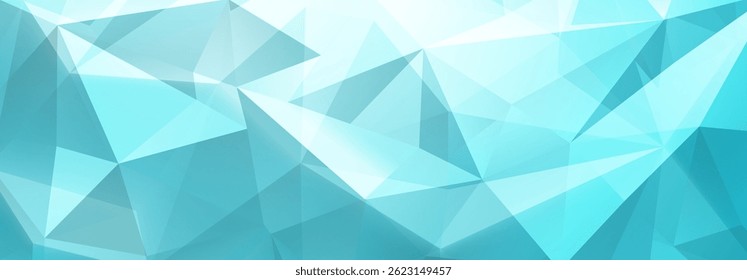 Abstract geometric light blue vector illustration featuring interconnected polygons and sharp angles, creating a dynamic and modern design.