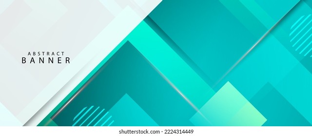 Abstract geometric light blue and white illustration design graphic background