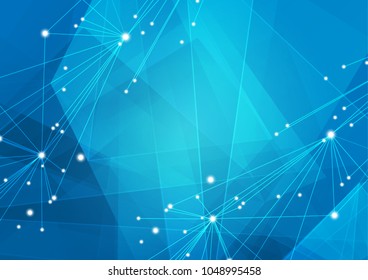 abstract geometric with light technology background with shape. illustration Vector graphic design