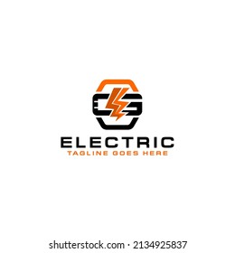 CEG Initial mit E Flash Electric Logo Energy Company