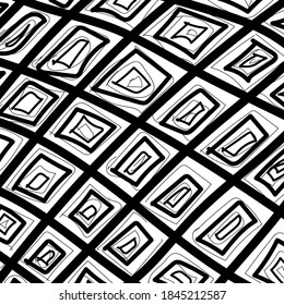 Resumen del arte de la línea geométrica. Composición de ondas dinámicas lisas, líneas. Diseño de moda. Ilustración monocroma vectorial en estilo plano.