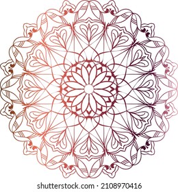 Resumen arte de línea geométrica Diseño de mandala islámica de patrón de fondo floral mínimo

