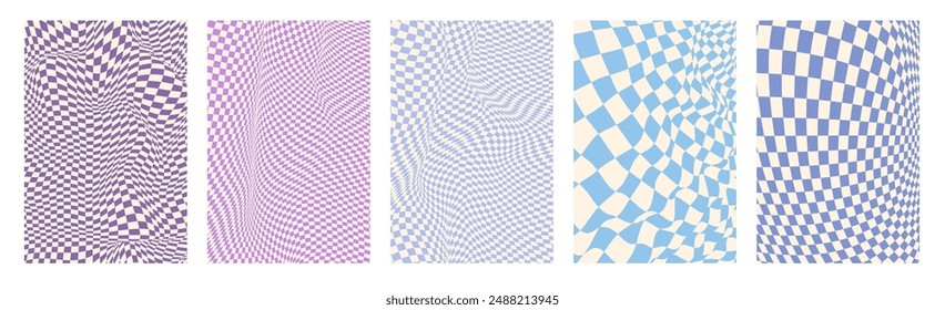 Abstract geometric line background. Futuristic design. Geometric element. Y2k Wave abstract pattern.