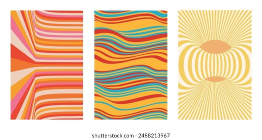 Abstract geometric line background. Futuristic design. Geometric element. Y2k Wave abstract pattern.